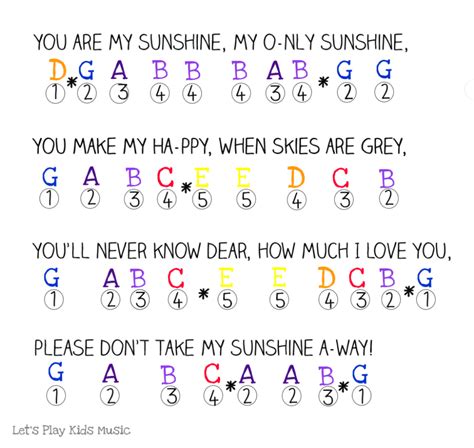 You Are My Sunshine - Easy Piano Notes - Let's Play Music | Piano beginner, Easy piano sheet ...