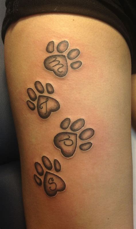 dog paw print tattoo | Cool Tattoo Ideas | Tattoos, Pawprint tattoo, Paw print tattoo