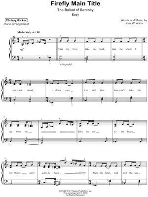 Firefly Sheet Music Downloads at Musicnotes.com