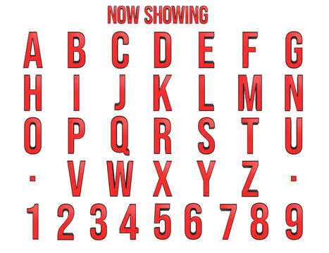 Movie Theater Marquee Font