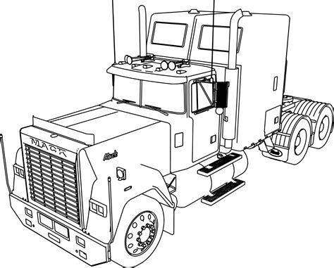 Printable Coloring Pages Trucks