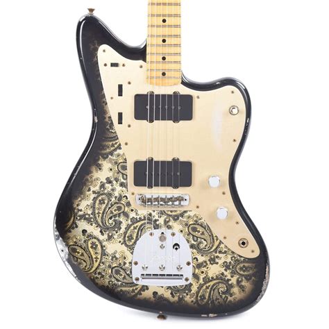 Fender Custom Shop Limited Edition Custom Jazzmaster Relic Aged Black – Chicago Music Exchange