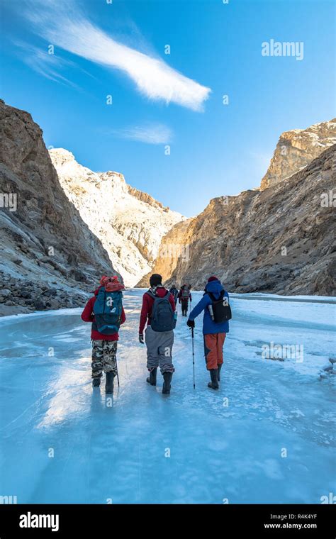 The Chadar Trek or the Zanskar Gorge is a winter trail in the Zanskar region of Ladakh, in the ...