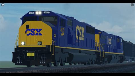 CSX SD70AC Test - YouTube