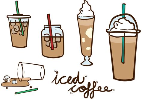 Iced Coffee Vector Pack 87919 Vector Art at Vecteezy