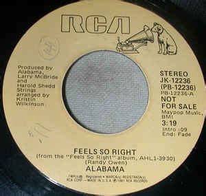 Alabama – Feels So Right (1981, Vinyl) - Discogs