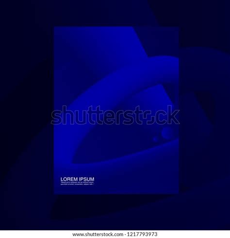 Royal Blue Flyer Template Abstract Background Stock Vector (Royalty ...