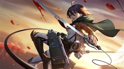 Attack On Titan Mikasa Wallpapers on WallpaperDog