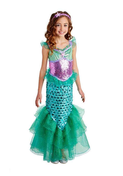 Blue Seas Mermaid Deluxe Costume for Girls