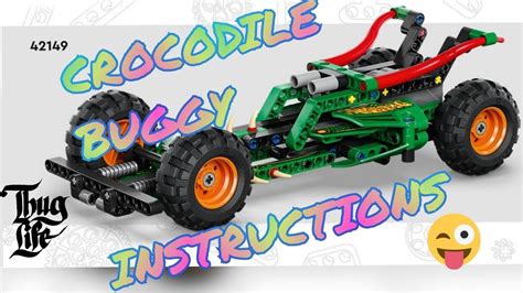 LEGO TECHNIC 42149 B-MODEL INSTRUCTIONS - CROCODILE BUGGY W/ PULLBACK FUNCTION - YouTube