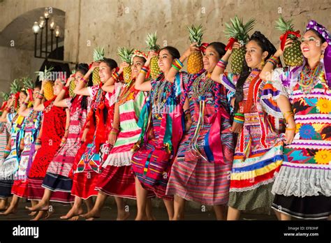 Oaxaca, Mexico - A folk dance group performs dances from eight regions ...