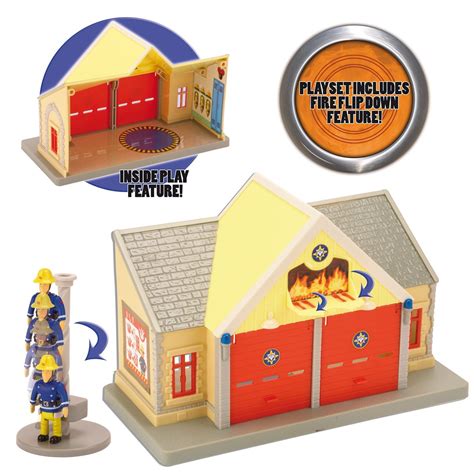 Fireman Sam 'Fire Station' Playset & Figure Playhouse Toy 5029736036034