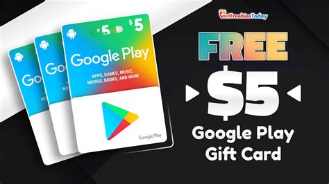 Free $5 Google Play Gift Card | GetFreebiesToday.com