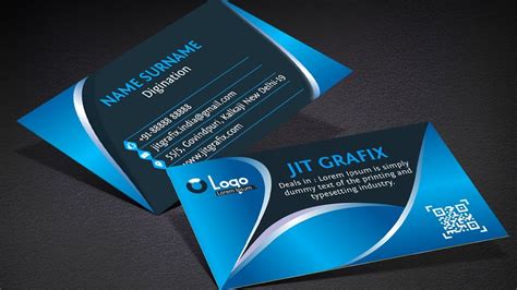 Professional Business Card Design New in Coreldraw Tutorial | Creative visiting card design ...