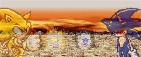 Super Sonic vs EXE ...BATTLE OF GODS... by supersaiyan3goku on DeviantArt