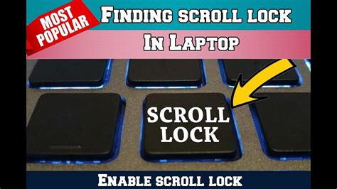 How to enable scroll lock in Laptop - scroll lock button on all laptop ...