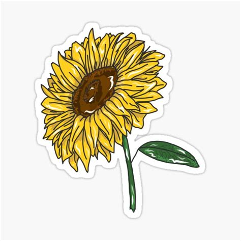 "sunflower" Sticker for Sale by starrylana | Redbubble