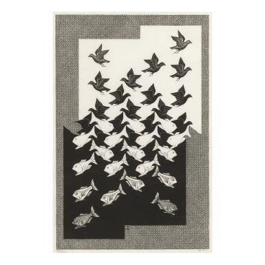 M. C. ESCHER | SKY AND WATER II (B./K./L./W. 308) | Prints & Multiples Day Sale | Sotheby's