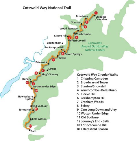 Cotswold Way Circular Walks | Cotswold way, Cotswolds england, Cotswolds map