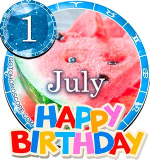 Birthday Horoscope July 1st Cancer, Persanal Horoscope for Birthdate July