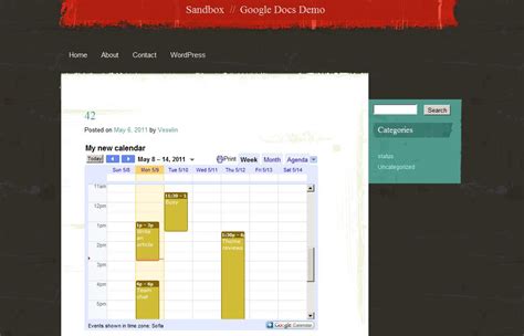 Now share Google Docs and Google Calendars – The WordPress.com Blog