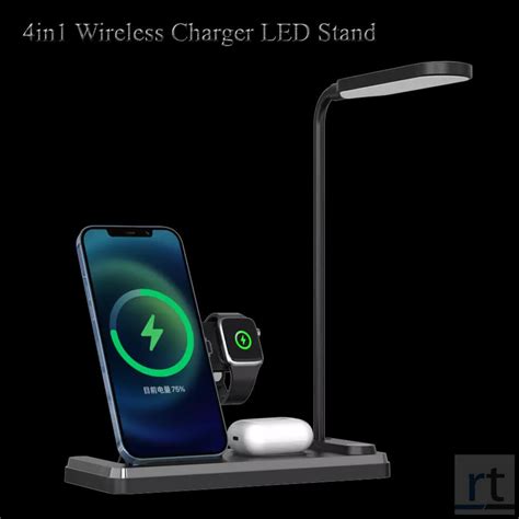 4 in 1 Wireless Charger with LED Lamp Stand | RARO Tech