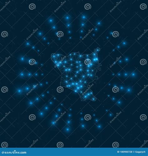 Green Island, Taiwan Digital Map. Stock Vector - Illustration of blue ...