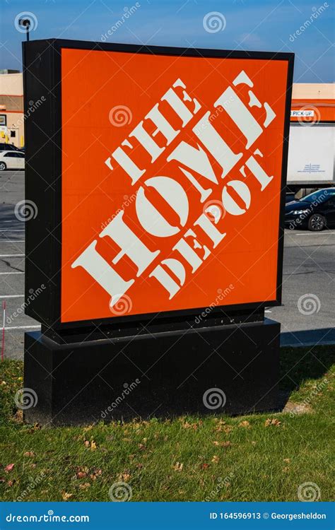 The Home Depot Logo Sign editorial stock photo. Image of tools - 164596913