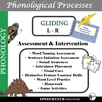 GLIDING - Phonological Processing - Assessment - Intervention | TPT