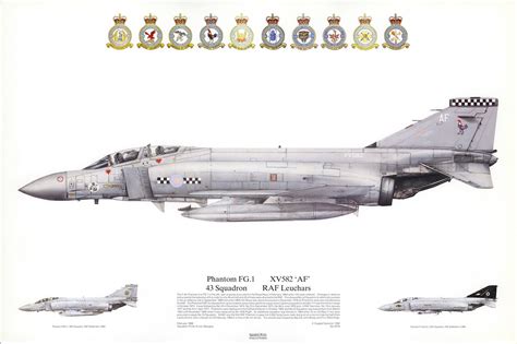 Phantom FG.1, 43 Squadron, RAF Leuchars Aircraft Photos, Aircraft Art, Aircraft Design, Air ...