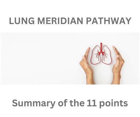 Summary of all 11 Lung meridian points