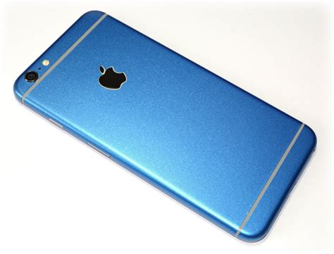 iPhone 6S Azure BLUE Metallic Skin / Wrap / Decal – EasySkinz.com