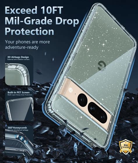 Buy for Google Pixel 7-Pro Clear Case: Pixel 7 Pro Dual Shockproof ...