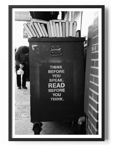 Think Before You Speak Poster - JustPosters Denmark