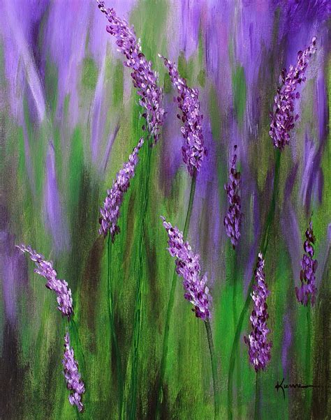 Lavender painting | Malerei, Acrylmalerei, Abstrakt