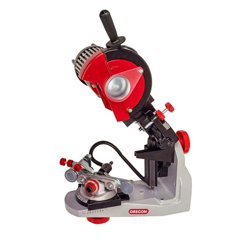 Oregon Professional 120-Volt Bench Grinder with Hydraulic Clamping, Universal Saw Chain ...