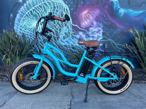 eBike Teal Gum Wall Electric Fat-Tire Beach Cruiser ebike by Coastal ...