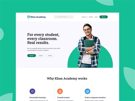 khan Academy Website Redesign by Md Nahiduzzaman on Dribbble