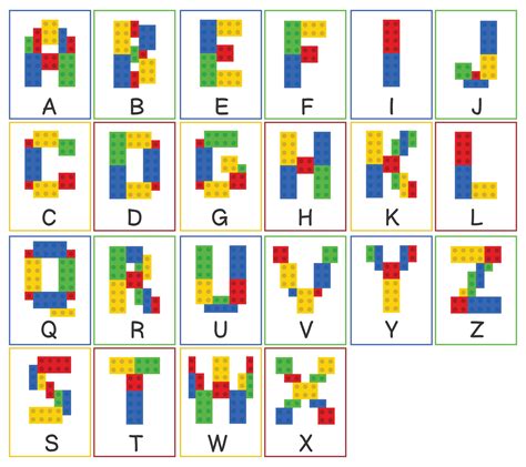 Lego Letters Printable