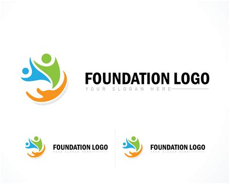 foundation logo creative people care abstract design concept 36061906 ...