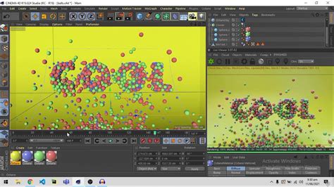 Balls Animation in Cinema 4D with Octane Render - C4D Octane渲染教程 - VeryCG教程