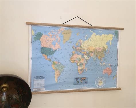 Vintage World Map Vintage World Atlas Map Wall Map of the - Etsy