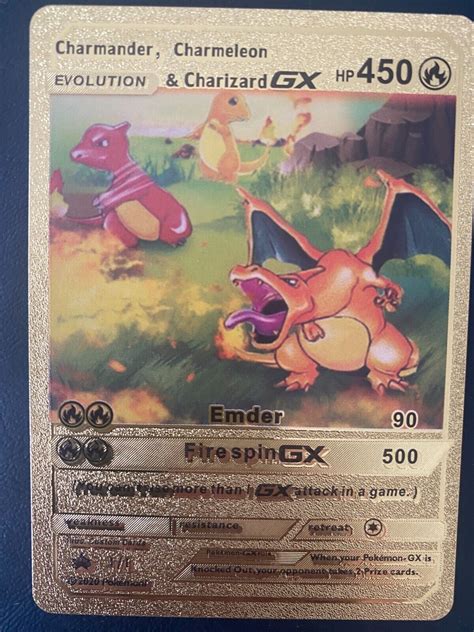 Mavin | Charmander Charmeleon & Charizard GX Evolution Gold Foil ...