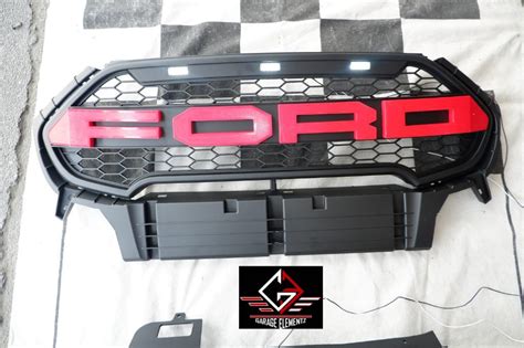 2019 to 2021 Ford Ecosport Raptor Front grill with led light, Car Parts ...