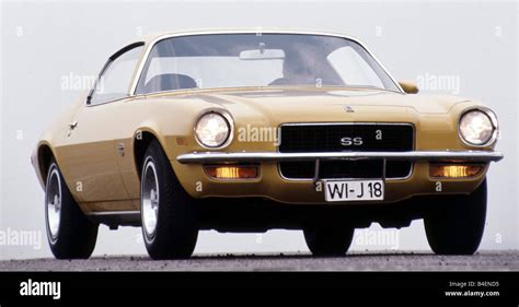 Car, Chevrolet Camaro, model year 1968, sports car, vintage car, old car, 1960s, sixties, yellow ...