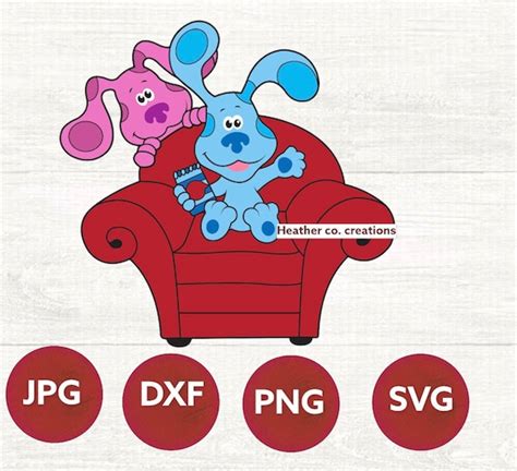 Blue's Clues Blue and Magenta SVG Images Bundle Dog Blue - Etsy