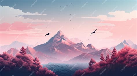 Premium Photo | Epic scene mountains vectorial