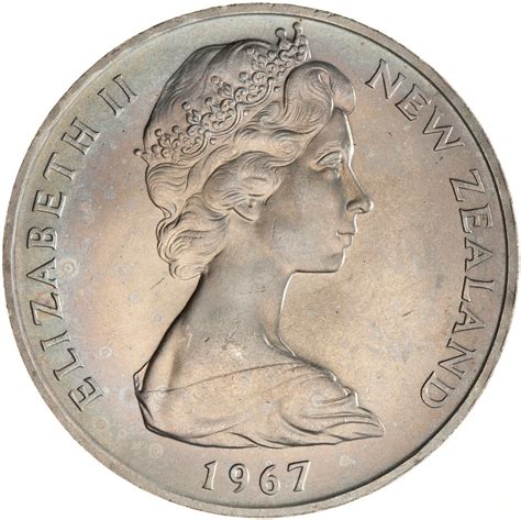 One Dollar 1967, Coin from New Zealand - Online Coin Club