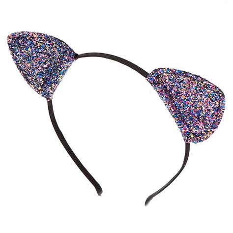 Cake Glitter Cat Ears Headband - Pink | Claire's