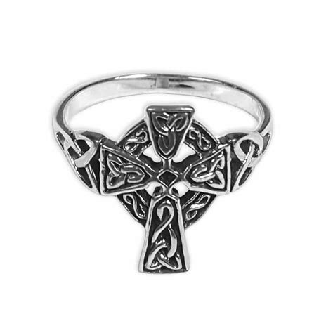 Celtic Cross Ring - Sterling Silver Cross Ring - The Celtic Croft